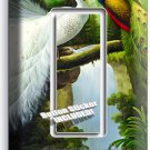 PEACOCK BIRDS WHITE COLORFUL FEATHERS 1 GANG GFCI LIGHT SWITCH PLATE ROOM DECOR PEACOCK BIRDS WHITE COLORFUL FEATHERS 1 GANG GFCI LIGHT SWITCH PLATE ROOM DECOR