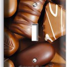 MILK AND DARK CHOCOLATE CANDIE 1 GANG LIGHT SWITCH WALL PLATE ROOM KITCHEN DECOR MILK AND DARK CHOCOLATE CANDIE 1 GANG LIGHT SWITCH WALL PLATE ROOM KITCHEN DECOR