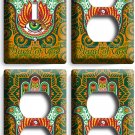 HAMSA EYE HAND OF GOD SPIRITUAL 1 LIGHT SWITCH 3 OUTLET PLATES ROOM STUDIO DECOR HAMSA EYE HAND OF GOD SPIRITUAL 1 LIGHT SWITCH 3 OUTLET PLATES ROOM STUDIO DECOR