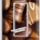 MILK AND DARK CHOCOLATE CANDIE 1 GANG GFCI LIGHT SWITCH WALL PLATE KITCHEN DECOR MILK AND DARK CHOCOLATE CANDIE 1 GANG GFCI LIGHT SWITCH WALL PLATE KITCHEN DECOR