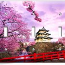 HIROSAKI CASTLE SACURA BLOOM JAPAN TRIPLE LIGHT SWITCH WALL PLATES ROOM HD DECOR