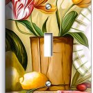 RUSTIC COUNTRY KITCHEN TULIP FLOWER POT 1 GANG LIGHT SWITCH WALL PLATE ART DECOR RUSTIC COUNTRY KITCHEN TULIP FLOWER POT 1 GANG LIGHT SWITCH WALL PLATE ART DECOR