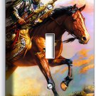NATIVE AMERICAN INDIAN CHIEF WARRIOR ON A HORSE SINGLE LIGHT SWITCH PLATES DECOR NATIVE AMERICAN INDIAN CHIEF WARRIOR ON A HORSE SINGLE LIGHT SWITCH PLATES DECOR