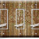 RUSTIC WOOD TREE OF LIFE ANTIQUE DESIGN GFI 3 GANG LIGHT SWITCH PLATE ROOM DECOR RUSTIC WOOD TREE OF LIFE ANTIQUE DESIGN GFI 3 GANG LIGHT SWITCH PLATE ROOM DECOR