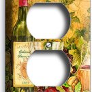 RUSTIC TUSCAN KITCHEN RED WINE BOTTLE WINEGLASS OUTLET WALL PLATE ROOM ART DECOR RUSTIC TUSCAN KITCHEN RED WINE BOTTLE WINEGLASS OUTLET WALL PLATE ROOM ART DECOR