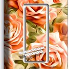 BEAUTIFUL PINK ROSES BOUQUET SINGLE GFCI LIGHT SWITCH WALL PLATE ROOM HOME DECOR