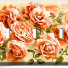 BEAUTIFUL PINK ROSES BOUQUET TRIPLE LIGHT SWITCH WALL PLATES BEDROOM HOME DECOR BEAUTIFUL PINK ROSES BOUQUET TRIPLE LIGHT SWITCH WALL PLATES BEDROOM HOME DECOR