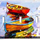 COLORFUL BOATS ON THE LAKE TRIPLE LIGHT SWITCH WALL PLATE COVERS ROOM HOME DECOR COLORFUL BOATS ON THE LAKE TRIPLE LIGHT SWITCH WALL PLATE COVERS ROOM HOME DECOR