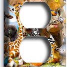 AFRICAN JUNGLE SAFARI ANIMALS OUTLET WALL PLATES INFANT BABY NURSERY ROOM DECOR