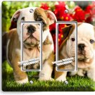 CUTE FRENCH BULLDOG PUPPY DOG DOUBLE GFI LIGHT SWITCH WALLPLATE COVER ROOM DECOR CUTE FRENCH BULLDOG PUPPY DOG DOUBLE GFI LIGHT SWITCH WALLPLATE COVER ROOM DECOR