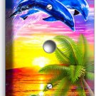 FLORIDA PALM OCEAN DOLPHINS SUNSET LIGHT DIMMER CABLE WALL PLATE ROOM HOME DECOR FLORIDA PALM OCEAN DOLPHINS SUNSET LIGHT DIMMER CABLE WALL PLATE ROOM HOME DECOR