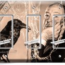 ALFRED HITCHCOCK THE BIRDS CROW TV ROOM 3 GANG GFI LIGHT SWITCH WALL PLATE DECOR ALFRED HITCHCOCK THE BIRDS CROW TV ROOM 3 GANG GFI LIGHT SWITCH WALL PLATE DECOR