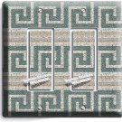 ANCIENT GREEK ROMAN ORNAMENT PATTERN DOUBLE GFCI LIGHT SWITCH PLATES ROOM DECOR ANCIENT GREEK ROMAN ORNAMENT PATTERN DOUBLE GFCI LIGHT SWITCH PLATES ROOM DECOR