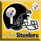 PITTSBURGH STEELERS SUPERBOWL FOOTBALL TEAM DOUBLE LIGHT SWITCH WALL PLATE COVER