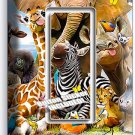 AFRICAN JUNGLE ANIMALS 1 GANG GFI LIGHTSWITCH WALL PLATE BABY NURSERY ROOM DECOR AFRICAN JUNGLE ANIMALS 1 GANG GFI LIGHTSWITCH WALL PLATE BABY NURSERY ROOM DECOR
