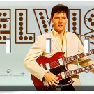 ELVIS PRESLEY HOLDING TWIN NECK GUITAR TRIPLE LIGHT SWITCH PLATE ROOM HOME DECOR