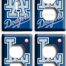 LOS ANGELES LA DODGERS LOGO BASEBALL LIGHT SWITCH 3 OUTLET PLATES SET ROOM DECOR LOS ANGELES LA DODGERS LOGO BASEBALL LIGHT SWITCH 3 OUTLET PLATES SET ROOM DECOR