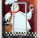 DRUNK FRENCH FAT CHEF SINGLE GFCI LIGHT SWITCH PLATE COVERS KITCHEN DINING DECOR