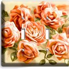 BEAUTIFUL PINK ROSES BOUQUET DOUBLE LIGHT SWITCH WALL PLATES BEDROOM HOME DECOR BEAUTIFUL PINK ROSES BOUQUET DOUBLE LIGHT SWITCH WALL PLATES BEDROOM HOME DECOR