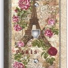 PARIS EIFFEL TOWER ROSES VITAGE POST CARD PHONE TELEPHONE WALL PLATES ROOM DECOR PARIS EIFFEL TOWER ROSES VITAGE POST CARD PHONE TELEPHONE WALL PLATES ROOM DECOR