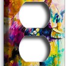 COLORFUL LUCKY FENG SHUI ELEPHANT ABSTRACT ART OUTLET WALL PLATE ROOM HOME DECOR COLORFUL LUCKY FENG SHUI ELEPHANT ABSTRACT ART OUTLET WALL PLATE ROOM HOME DECOR