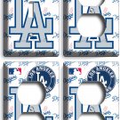 LOS ANGELES DODGERS LA BASEBALL TEAM LIGHT SWITCH 3 OUTLET PLATE SET ROOM DECOR LOS ANGELES DODGERS LA BASEBALL TEAM LIGHT SWITCH 3 OUTLET PLATE SET ROOM DECOR