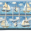 NAUTICAL BABY NURSERY SAILBOATS TRIPLE GFCI LIGHT SWITCH WALL PLATES HOUSE DECOR NAUTICAL BABY NURSERY SAILBOATS TRIPLE GFCI LIGHT SWITCH WALL PLATES HOUSE DECOR