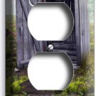 COUNTRY RUSTIC OUTHOUSE FARM OUTSIDE TOILET OUTLET WALLPLATE ROOM BATHROOM DECOR COUNTRY RUSTIC OUTHOUSE FARM OUTSIDE TOILET OUTLET WALLPLATE ROOM BATHROOM DECOR
