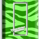 GREEN ZEBRA STRIPES ANIMAL PRINTS 1 GANG GFCI LIGHT SWITCH WALL PLATE ROOM DECOR GREEN ZEBRA STRIPES ANIMAL PRINTS 1 GANG GFCI LIGHT SWITCH WALL PLATE ROOM DECOR