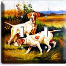 HUNTING HOUND DOGS DOUBLE LIGHT SWITCH WALL PLATE COVER ROOM HUNTER CABIN DECOR