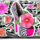 HOT PINK ZEBRA HIGH HEEL SHOES FLOWERS 3 GANG LIGHT SWITCH WALL PLATE ROOM DECOR HOT PINK ZEBRA HIGH HEEL SHOES FLOWERS 3 GANG LIGHT SWITCH WALL PLATE ROOM DECOR