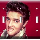 ELVIS PRESLEY SEXY SMILE BLUE EYES TRIPLE LIGHT SWITCH PLATE ROOM HOME ART DECOR