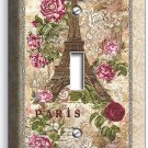PARIS EIFFEL TOWER ROSES VITAGE POST CARD 1 GANG LIGHT SWITCH WALL PLATES DECOR PARIS EIFFEL TOWER ROSES VITAGE POST CARD 1 GANG LIGHT SWITCH WALL PLATES DECOR