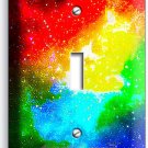 SPACE GALAXY STARS RAINBOW NEBULA CLOUD 1 GANG LIGHT SWITCH PLATE ROOM ART DECOR SPACE GALAXY STARS RAINBOW NEBULA CLOUD 1 GANG LIGHT SWITCH PLATE ROOM ART DECOR