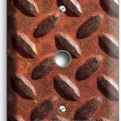 RUSTED INDUSTRIAL DIAMOND METAL RUSTIC LIGHT DIMMER CABLE PLATE COVER ROOM DECOR RUSTED INDUSTRIAL DIAMOND METAL RUSTIC LIGHT DIMMER CABLE PLATE COVER ROOM DECOR