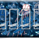 LA LOS ANGELES DODGERS BASEBALL TEAM 4 GANG GFI LIGHT SWITCH PLATE ROOM HD DECOR