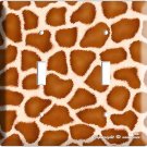 GIRAFFE SKIN PATTERN ANIMAL PRINT DOUBLE LIGHT SWITCH WALL PLATE NURSERY DECOR GIRAFFE SKIN PATTERN ANIMAL PRINT DOUBLE LIGHT SWITCH WALL PLATE NURSERY DECOR