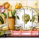 RUSTIC COUNTRY KITCHEN TULIP FLOWER POT 3 GANG GFI LIGHT SWITCH WALL PLATE DECOR RUSTIC COUNTRY KITCHEN TULIP FLOWER POT 3 GANG GFI LIGHT SWITCH WALL PLATE DECOR