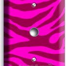 HOT PINK ZEBRA STRIPE ANIMAL PRINT LIGHT DIMMER CABLE WALL PLATE ROOM HOME DECOR HOT PINK ZEBRA STRIPE ANIMAL PRINT LIGHT DIMMER CABLE WALL PLATE ROOM HOME DECOR