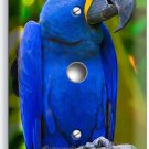 TROPICAL BLUE MACAW BIRD PARROT LIGHT DIMMER CABLE PLATE COVER ROOM HOME DECOR