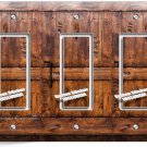 RUSTIC WOOD RANCH BARN DOOR LIGHT 3 GANG GFI SWITCH PLATE ROOM CABIN HOUSE DECOR RUSTIC WOOD RANCH BARN DOOR LIGHT 3 GANG GFI SWITCH PLATE ROOM CABIN HOUSE DECOR