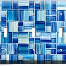 BLUE MOSAIC GLASS TILE LOOK TRIPLE LIGHT SWITCH WALL PLATE KITCHEN BATH HD DECOR BLUE MOSAIC GLASS TILE LOOK TRIPLE LIGHT SWITCH WALL PLATE KITCHEN BATH HD DECOR