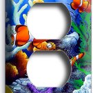 EXOTIC TROPICAL SEA CORAL CLOWN FISH AQUARIUM OUTLET WALL PLATE ROOM HOME DECOR EXOTIC TROPICAL SEA CORAL CLOWN FISH AQUARIUM OUTLET WALL PLATE ROOM HOME DECOR