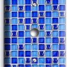 BLUE MOSAIC ARABIC TILES LOOK LIGHT DIMMER CABLE PLATE COVER KITCHEN HOME DECOR