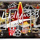 HOLLYWOOD TV ROOM MOVIE STARS THEATER 4 GANG GFCI LIGHT SWITCH PLATES HOME DECOR HOLLYWOOD TV ROOM MOVIE STARS THEATER 4 GANG GFCI LIGHT SWITCH PLATES HOME DECOR