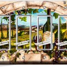 TUSCAN RUSTIC KITCHEN VINEYARD WINE BOTTLE 4 GANG GFCI LIGHT SWITCH PLATES DECOR TUSCAN RUSTIC KITCHEN VINEYARD WINE BOTTLE 4 GANG GFCI LIGHT SWITCH PLATES DECOR