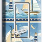 NAUTICAL BABY NURSERY SAILBOATS SINGLE GFCI LIGHT SWITCH WALL PLATES HOUSE DECOR NAUTICAL BABY NURSERY SAILBOATS SINGLE GFCI LIGHT SWITCH WALL PLATES HOUSE DECOR