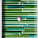 GREEN MOSAIC GLASS TILES DESIGN LIGHT DIMMER CABLE WALL PLATE KITCHEN HOME DECOR