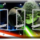 JEDI MASTER YODA SWORD STAR WARS TRIPLE GFCI LIGHT SWITCH PLATES ROOM HOME DECOR JEDI MASTER YODA SWORD STAR WARS TRIPLE GFCI LIGHT SWITCH PLATES ROOM HOME DECOR