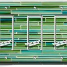 GREEN MOSAIC GLASS TILES DESIGN TRIPLE GFI LIGHT SWITCH WALL PLATE KITCHEN DECOR